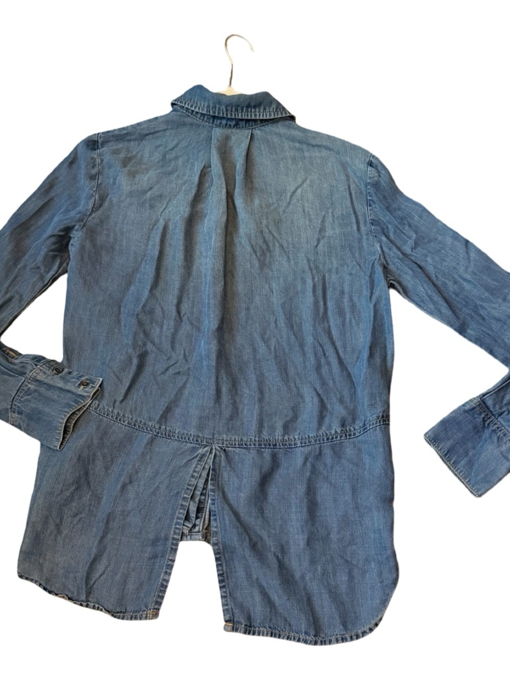 Anthropologie Cloth & Stone Split Back Chambray Shirt – XS - Picture 7 of 10